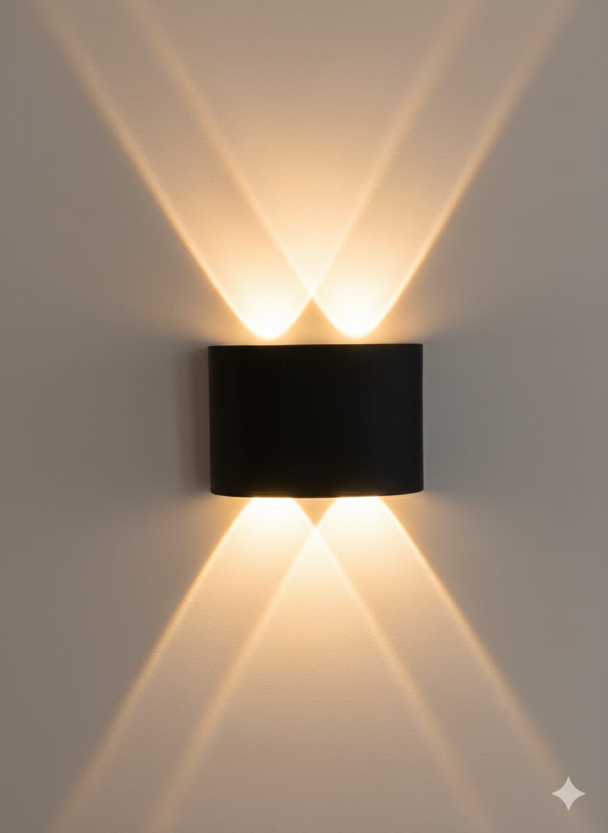 Intersecting Beam Wall Sconce ✨ outdoor light 💡(2+2), Water Proof🤿