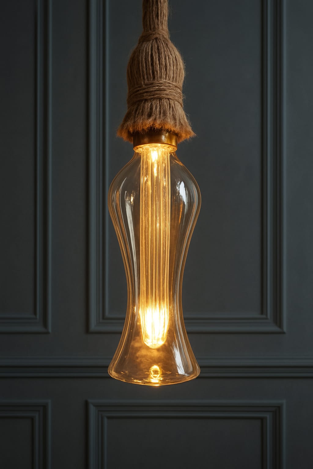 Luxury vibes Sculpted Filament Pendant ✨🕰️ Bulb🎇💡, 3w