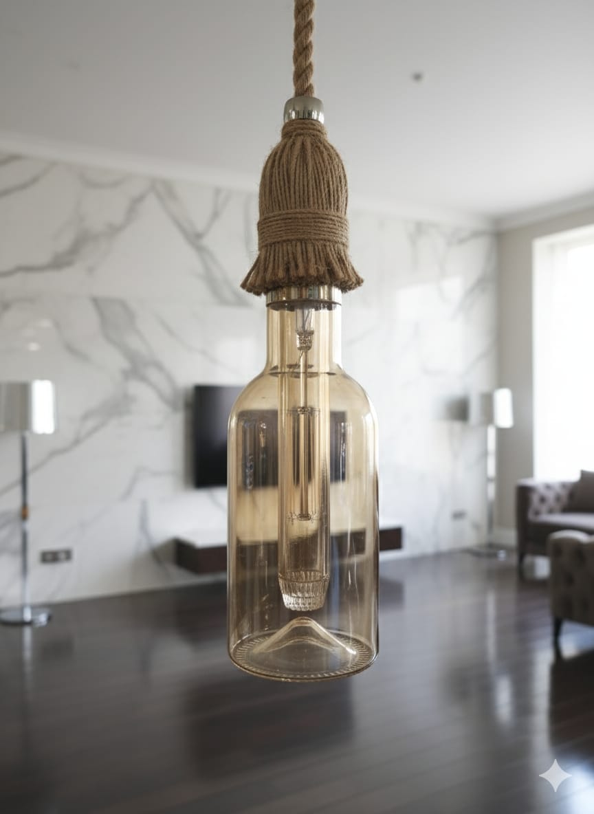 Decent design filament bulb💡 ❤️The Rope & Edison Pendant 🌿💡, 3W