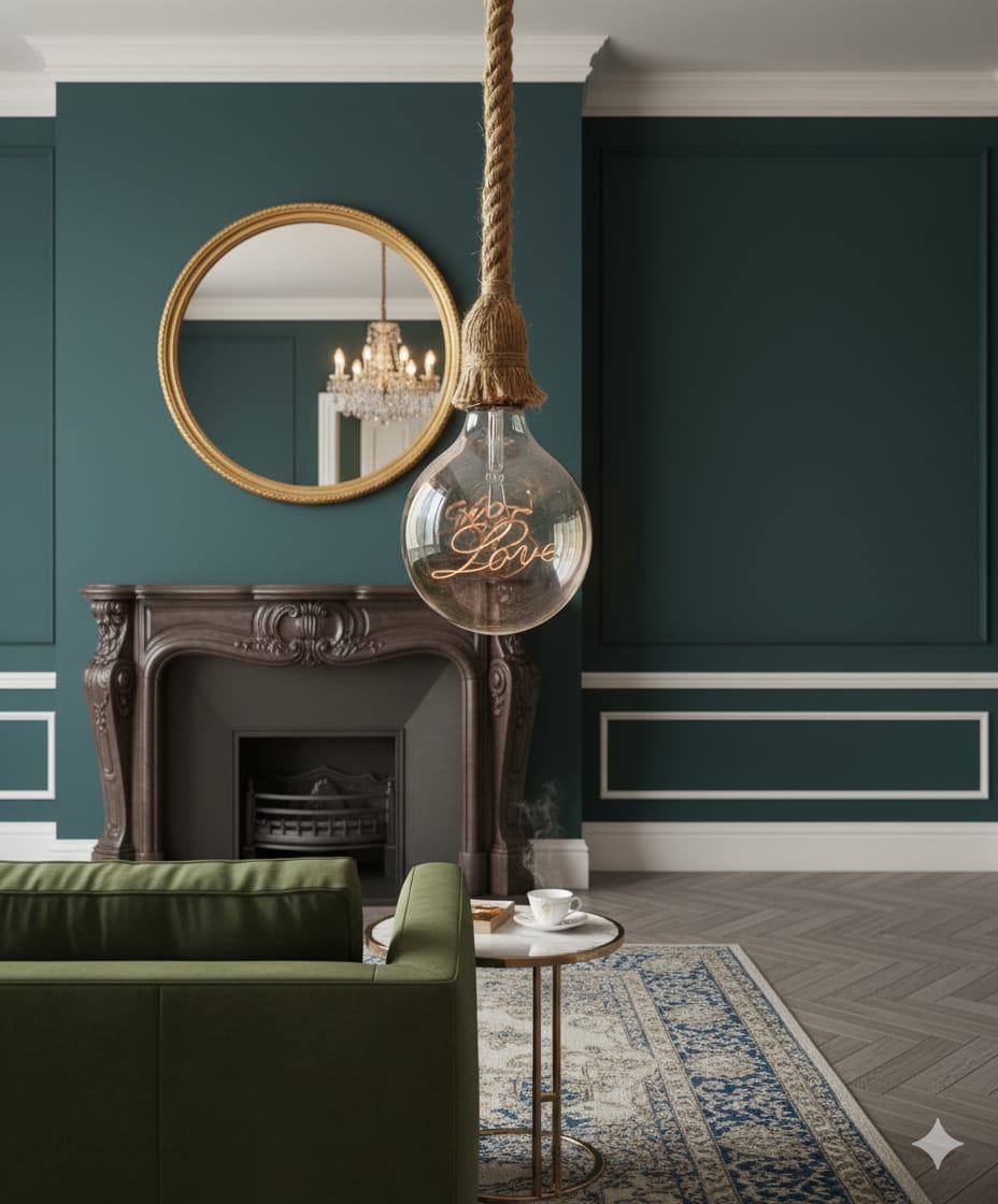 'You Are Love' Neon Rope Pendant ❤️✨ filament bulb💡,  4w⚡