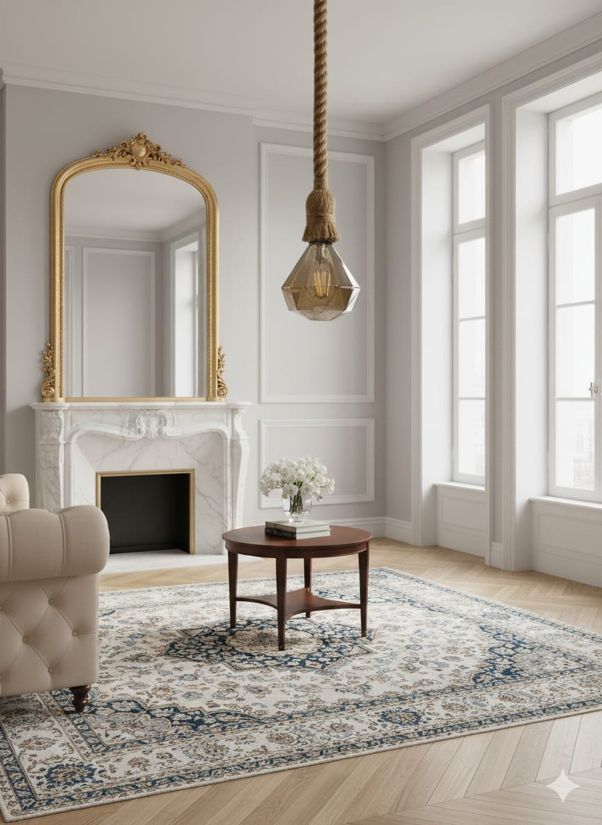 Faceted Gemstone Rope Pendant 💎 filament bulb💡, 3w⚡