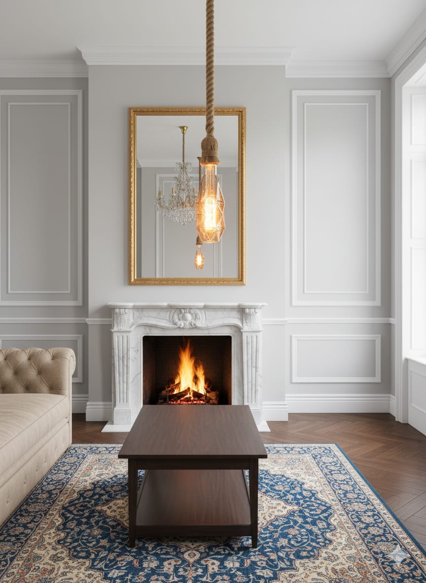 Grand Faceted Diamond Pendant 👑💎 filament bulb💡, 3w⚡