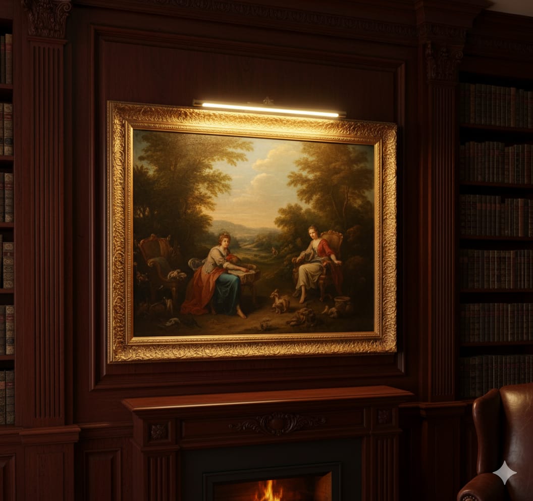 Linear Brass  Mirror Light💡, adjustable handle✨