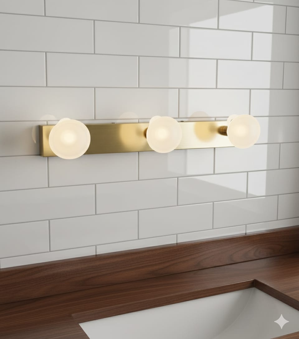 Fluted Bell Sconce 🔔, mirror light☄️, 🌈3in1 (Golden, natural, white)