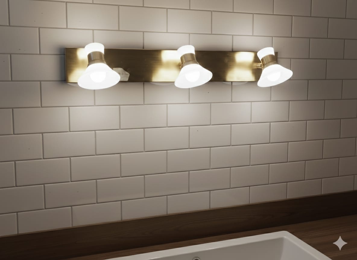 Fluted Bell Sconce 🔔, mirror light☄️, 🌈3in1 (Golden, natural, white)