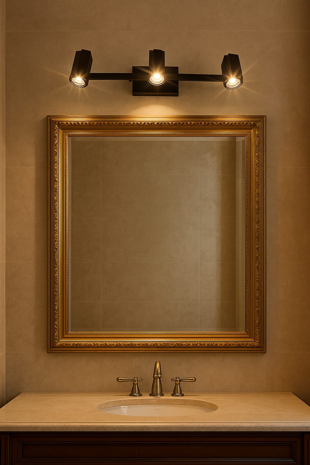 Triple Track Spotlight Bar 🎯💡, 🌈3in1 (Golden, natural, white)