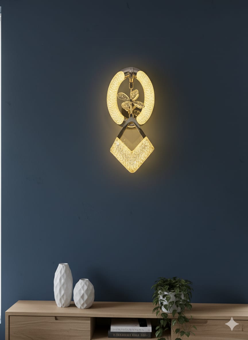Aurora Petal💡 Luxe Wall Sconce 💎,  🌈3in1 (Golden, natural, white)