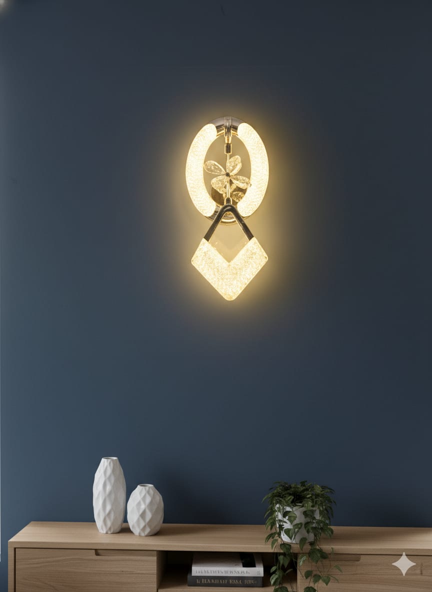 Aurora Petal💡 Luxe Wall Sconce 💎,  🌈3in1 (Golden, natural, white)