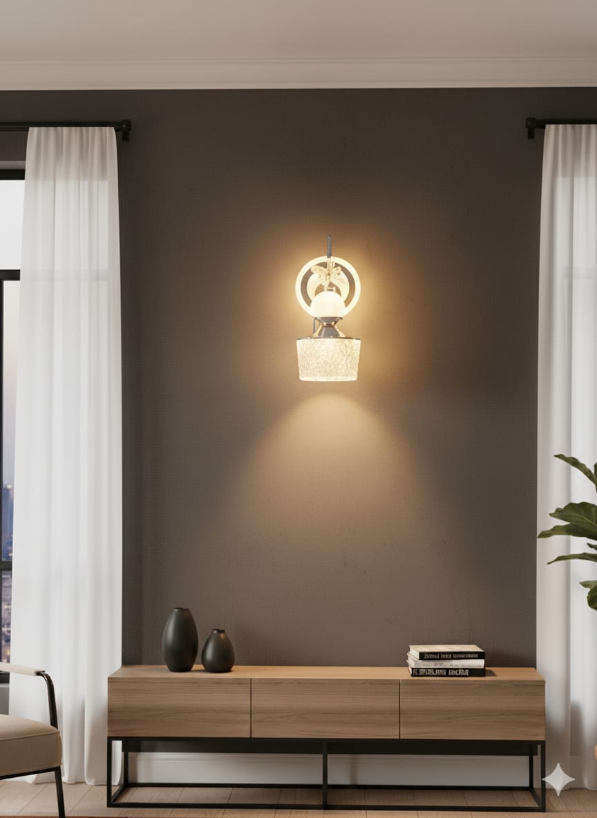 💡 Golden Crystal Wall Light – Luxury That Shines Bright 🌟, 🌈3in1 (Golden, natural, white)