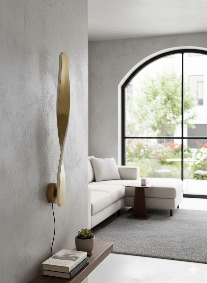 ✨ Infinity Twist LED Wall Light – Modern Minimalist Wall Lamp for Living Room, Bedroom & Hallway