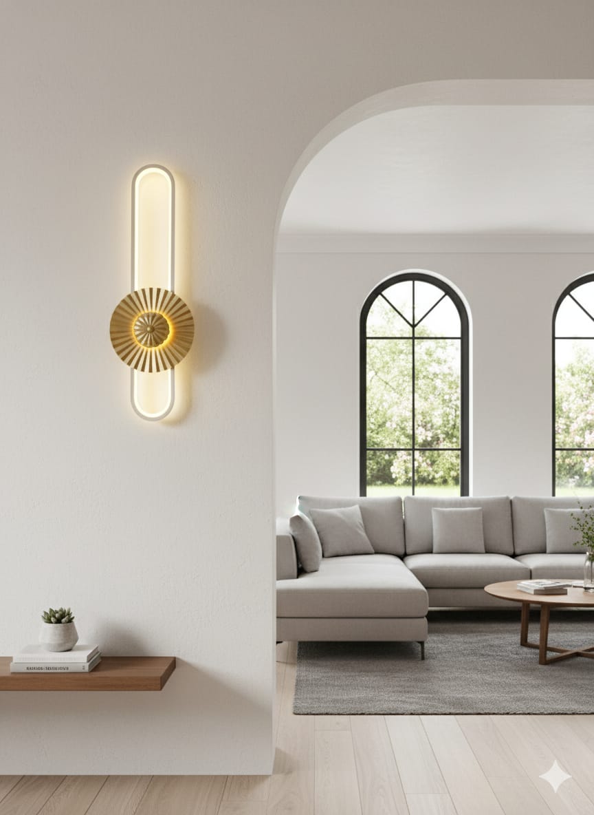 ✨ Halo Loop LED Wall Light – Modern Artistic Wall Lamp for Indoor & Outdoor Ambience