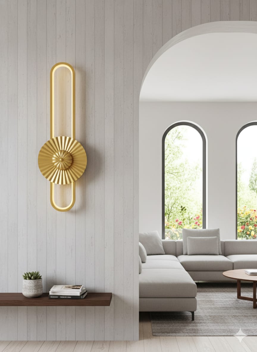 ✨ Halo Loop LED Wall Light – Modern Artistic Wall Lamp for Indoor & Outdoor Ambience