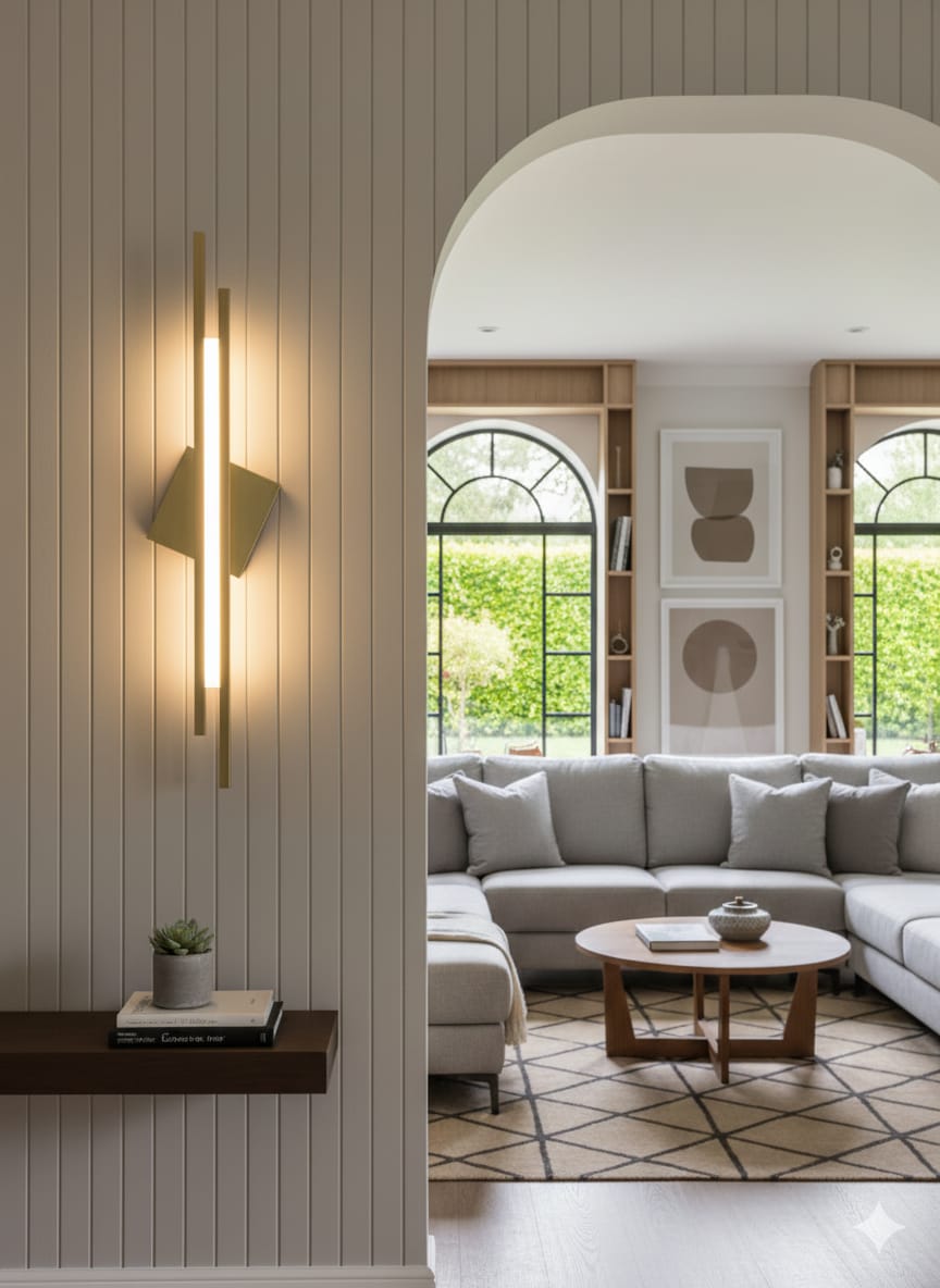 ✨ Eclipse Glow LED Wall Light – Modern Artistic Wall Lamp for Living Room, Bedroom & Hallway