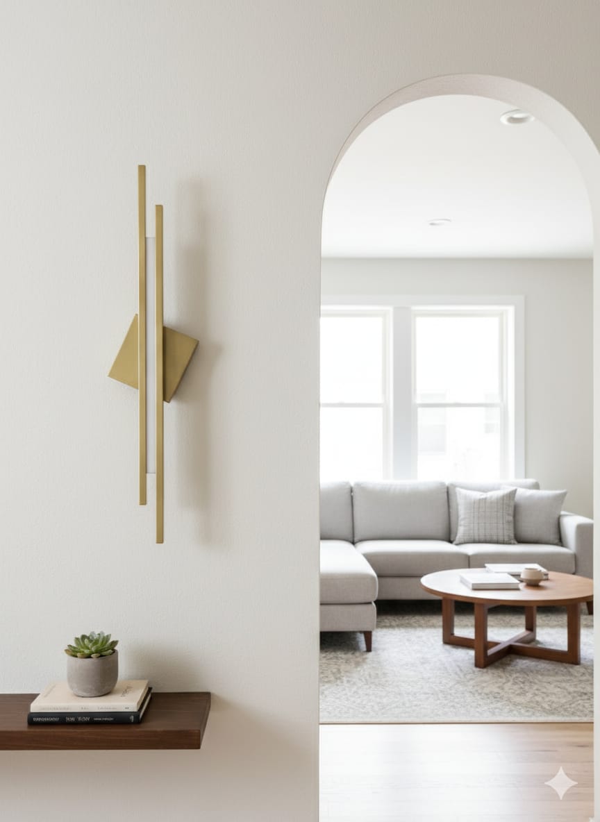 ✨ Eclipse Glow LED Wall Light – Modern Artistic Wall Lamp for Living Room, Bedroom & Hallway