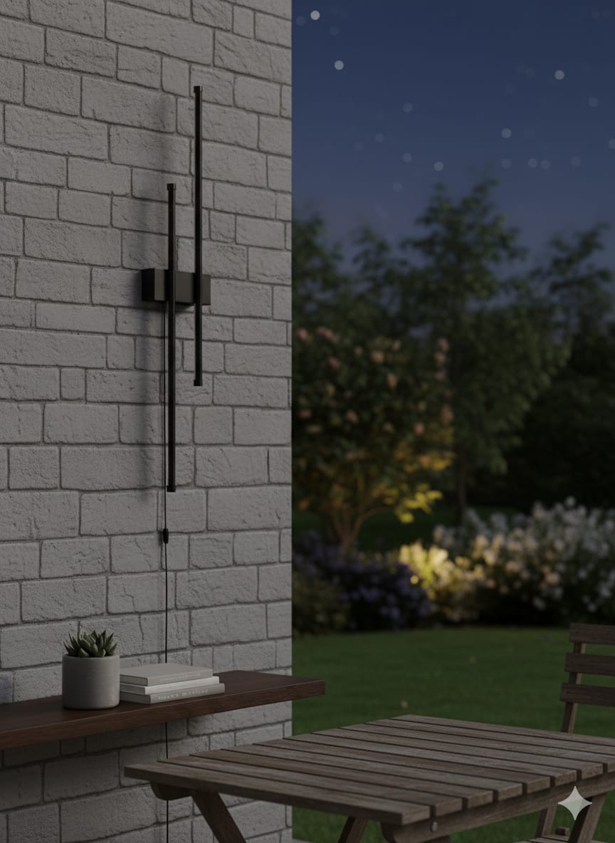 ✨ Vertical Glow LED Wall Light – Modern Minimalist Sconce for Indoor & Outdoor Elegance