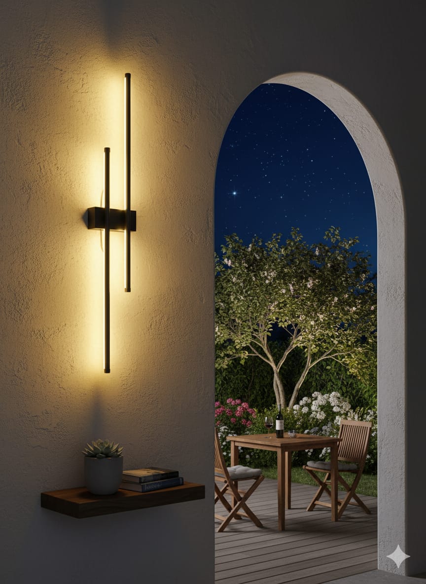 ✨ Vertical Glow LED Wall Light – Modern Minimalist Sconce for Indoor & Outdoor Elegance