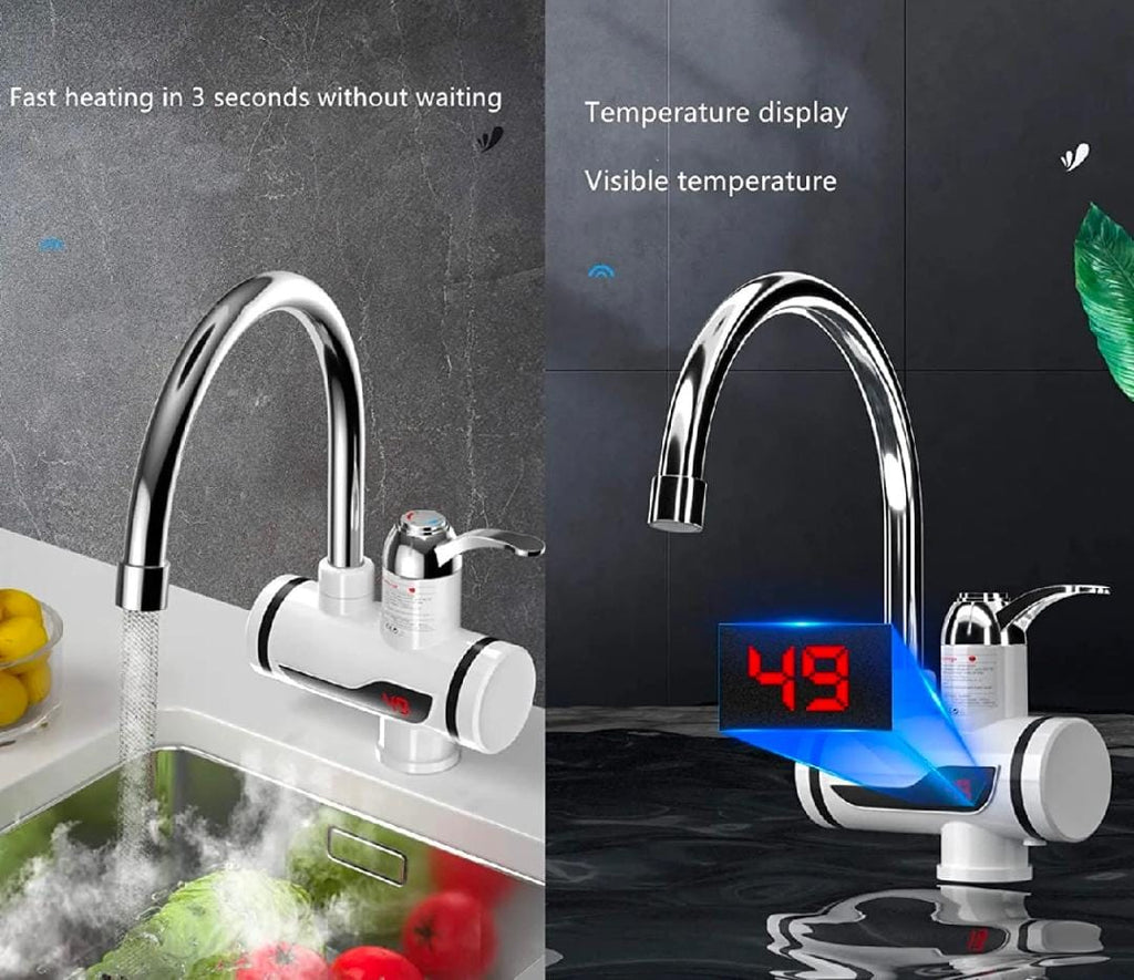 Instant Hot Water Faucet | Digital LED Temp Display | Energy-Saving Tankless Electric Heater Tap ✨