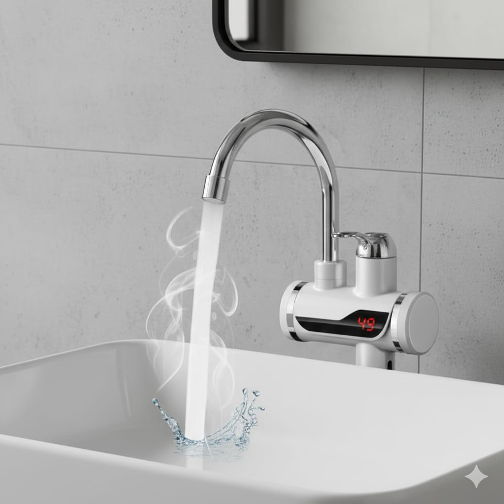 Instant Hot Water Faucet | Digital LED Temp Display | Energy-Saving Tankless Electric Heater Tap ✨