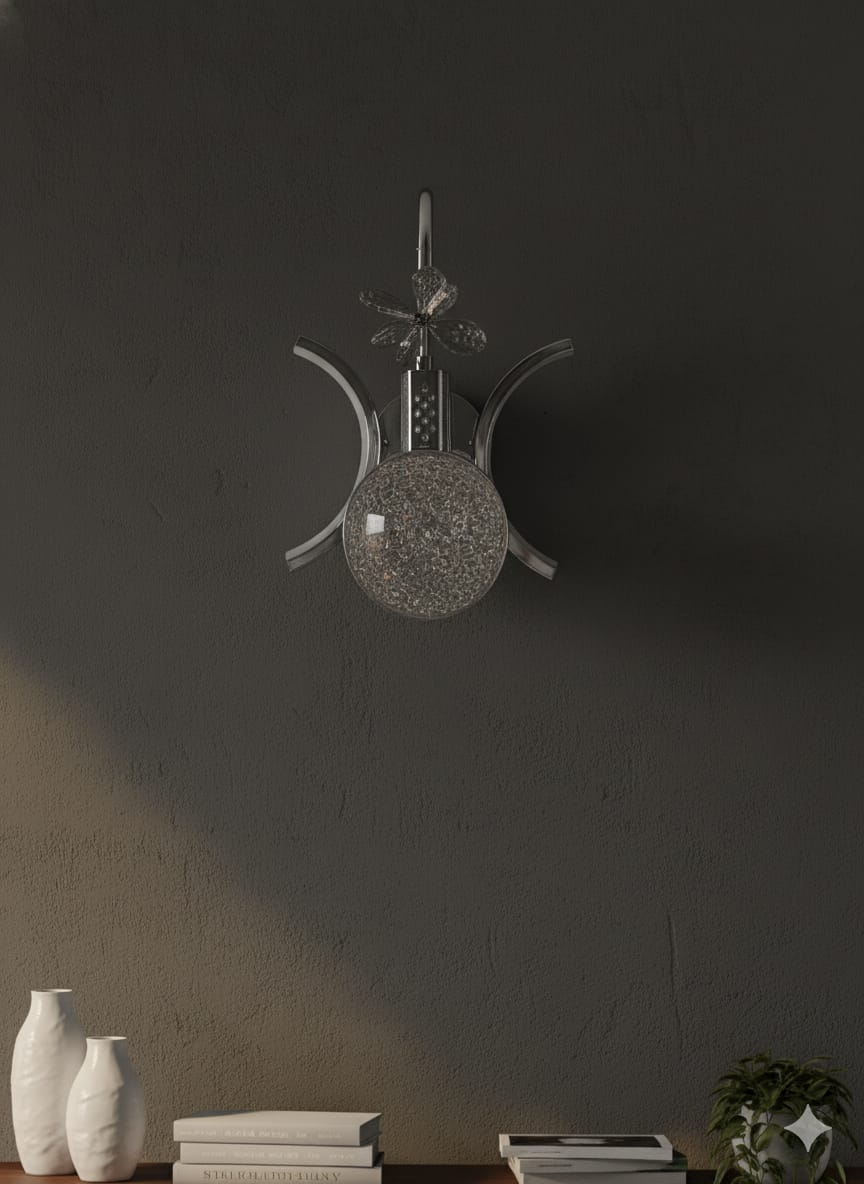 Modern Crystal Wall Sconce💡, 🌈3in1 (Golden, natural, white)