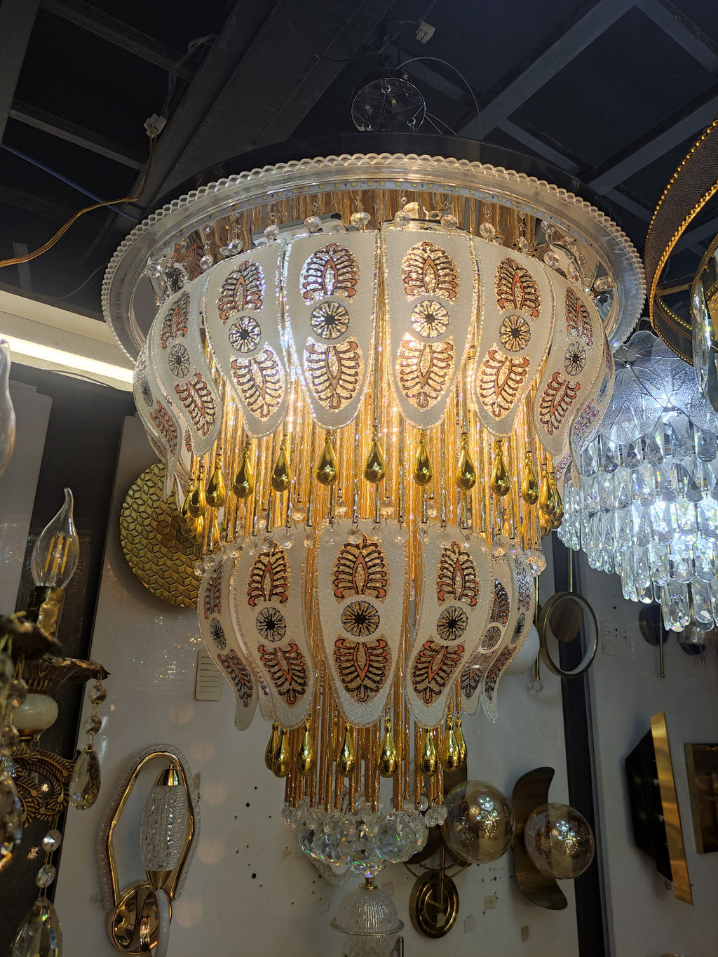 Luxury Crystal LED Chandelier with Bluetooth Control