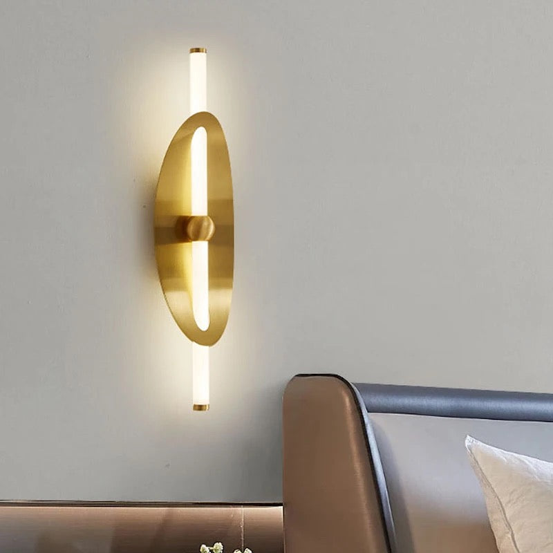 Linear Oval Wall Light
